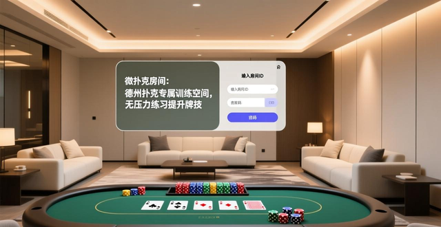 微扑克房间:德州扑克专属训练空间,无压力练习提升牌技