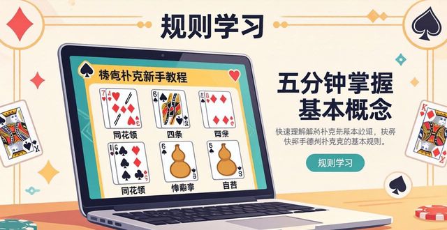 扑克新手入门_微扑克新手教程_扑克怎么玩教程