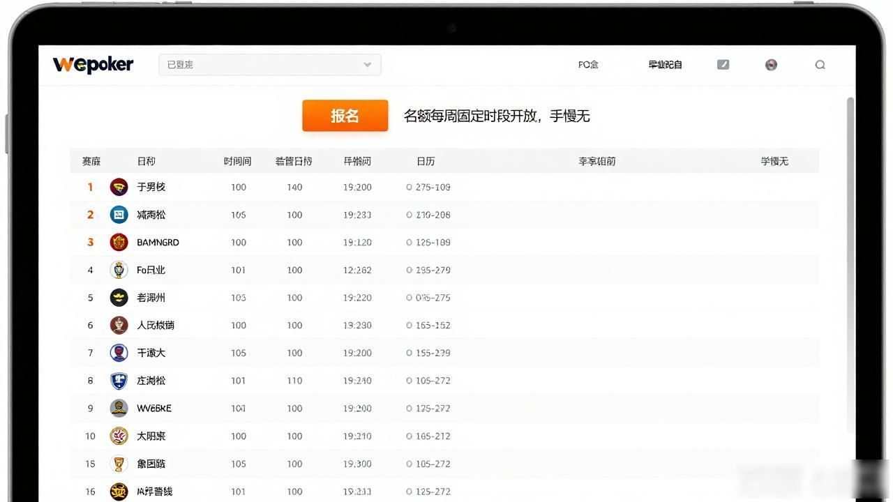赛事口令_wepoker赛事_赛事球星中羽论坛