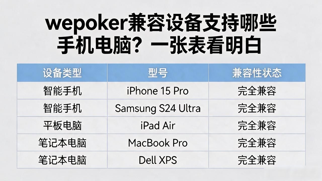 兼容设备扫描怎么用_wepoker兼容设备_兼容设备是什么意思